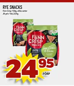 Nelins RYE SNACKS erbjuda