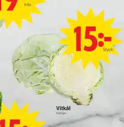 Matöppet Vitkål erbjuda