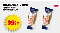 Nelins drawska korv erbjuda