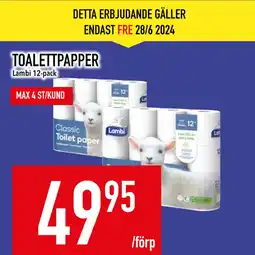 Matdax TOALETTPAPPER erbjuda