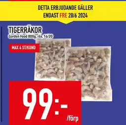 Matdax TIGERRÄKOR erbjuda