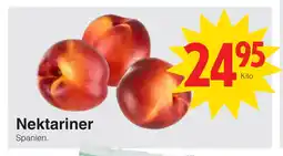 Matöppet Nektariner erbjuda