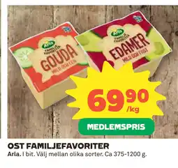 Coop Daglivs OST FAMILJEFAVORITER erbjuda