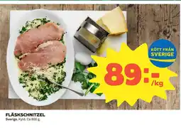 Coop Daglivs FLÄSKSCHNITZEL erbjuda