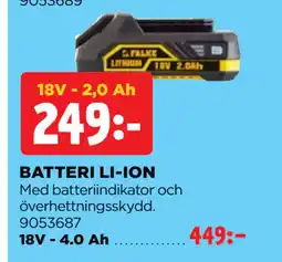 Jem&Fix BATTERI LI-ION erbjuda