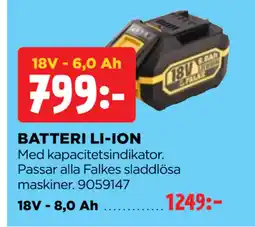 Jem&Fix BATTERI LI-ION erbjuda