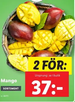 Lidl Mango erbjuda