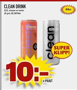 Nya Pulsen CLEAN DRINK erbjuda