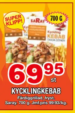 Nya Pulsen KYCKLINGKEBAB erbjuda