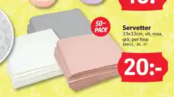 DollarStore Servetter erbjuda