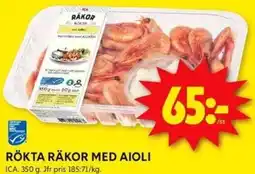 ICA Kvantum RÖKTA RÄKOR MED AIOLI erbjuda