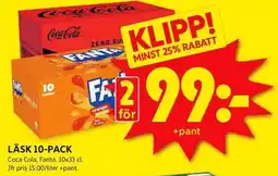 ICA Kvantum LÄSK 10-PACK erbjuda