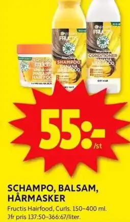 ICA Kvantum SCHAMPO, BALSAM, HÅRMASKER erbjuda