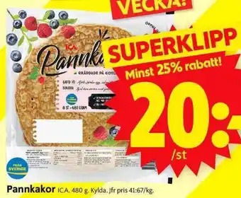 ICA Supermarket Pannkakor erbjuda