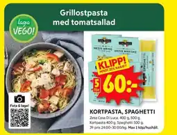 ICA Kvantum Casa di luca pasta sorterad erbjuda