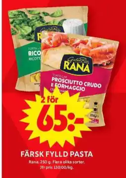 ICA Maxi Rana pasta erbjuda