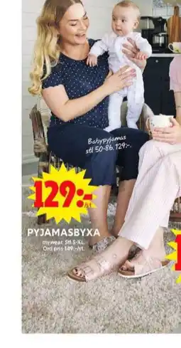 ICA Maxi Mywear pyjamasbyxor erbjuda