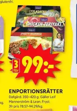 ICA Kvantum Dafgårds färdigrätter erbjuda