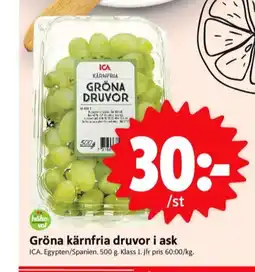 ICA Nära Ica vindruvor erbjuda