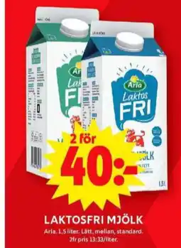 ICA Maxi Arla lättmjölk erbjuda