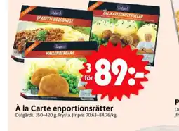 ICA Nära Dafgårds färdigrätter erbjuda