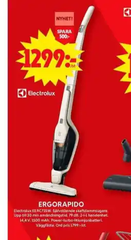 ICA Maxi Electrolux dammsugare erbjuda