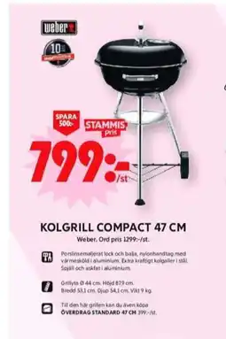 ICA Maxi Weber klotgrill erbjuda