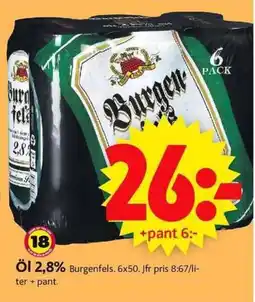 ICA Supermarket Öl 2,8% erbjuda