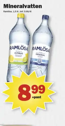Pekås Citrus citrus mineralvatten erbjuda
