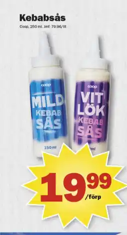 Pekås Coop kebabsås mild erbjuda