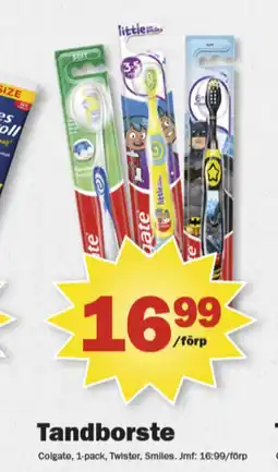 Pekås Colgate tandborste erbjuda