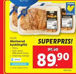 Lidl Marinerad kycklingfilé erbjuda