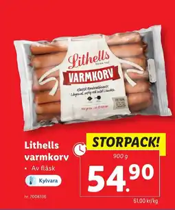 Lidl Lithells varmkorv erbjuda