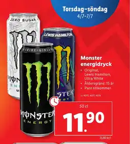 Lidl Monster energidryck erbjuda
