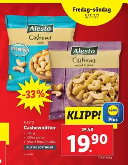 Lidl Cashewnötter erbjuda