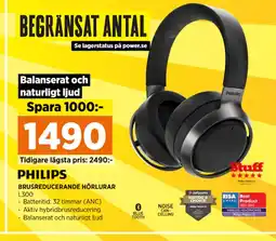 Power BRUSREDUCERANDE HÖRLURAR erbjuda