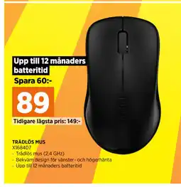 Power TRÅDLÖS MUS erbjuda