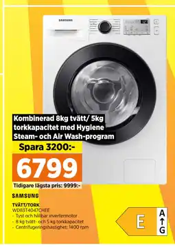 Power TVÄTT/TORK erbjuda