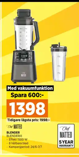 Power BLENDER erbjuda