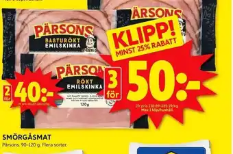 ICA Kvantum SMÖRGÅSMAT erbjuda