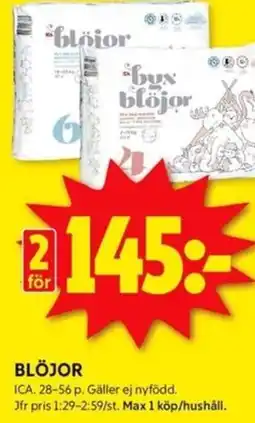 ICA Kvantum BLÖJOR erbjuda