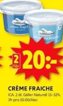 ICA Kvantum CRÈME FRAICHE erbjuda