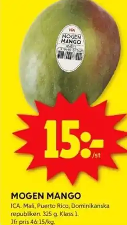 ICA Kvantum MOGEN MANGO erbjuda