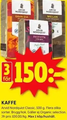 ICA Kvantum KAFFE erbjuda