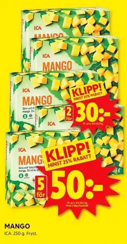 ICA Kvantum MANGO erbjuda