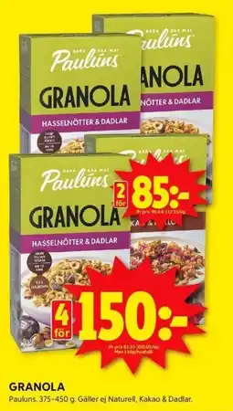 ICA Kvantum GRANOLA erbjuda