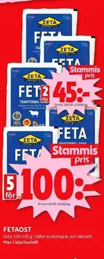 ICA Kvantum FETAOST erbjuda