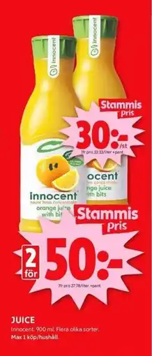 ICA Kvantum JUICE erbjuda