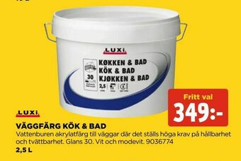 Väggfärg kök & bad