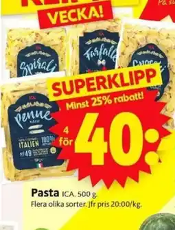 ICA Supermarket Pasta erbjuda
